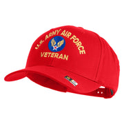 U.S. Army Air Force Embroidered Retro Cotton Blend Snapback Cap - Red OSFM