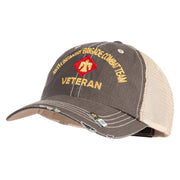 U.S. Army 45th Infantry Brigade Combat Team Embroidered Low Profile Special Cotton Mesh Cap - Brown-Khaki OSFM