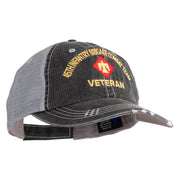 U.S. Army 45th Infantry Brigade Combat Team Embroidered Low Profile Special Cotton Mesh Cap - Black OSFM