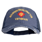 U.S. Army 45th Infantry Brigade Combat Team Embroidered Low Profile Special Cotton Mesh Cap - Navy OSFM