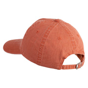 Classic 1930 Pluto Head Embroidered Pigment Dyed Cotton Cap - Orange OSFM