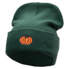 Autumn Pumpkin Embroidered 12 Inch Long Knitted Beanie