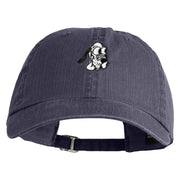 Classic 1930 Pluto Head Embroidered Pigment Dyed Cotton Cap - Navy OSFM