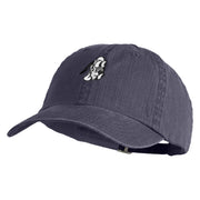 Classic 1930 Pluto Head Embroidered Pigment Dyed Cotton Cap - Navy OSFM