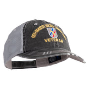 U.S. Army 48th Infantry Brigade Combat Team Embroidered Low Profile Special Cotton Mesh Cap - Black OSFM