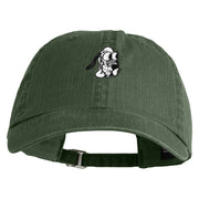 Classic 1930 Pluto Head Embroidered Pigment Dyed Cotton Cap - Olive OSFM