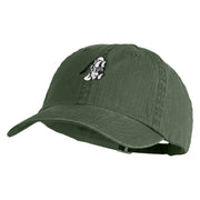 Classic 1930 Pluto Head Embroidered Pigment Dyed Cotton Cap - Olive OSFM