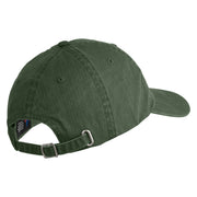 Classic 1930 Pluto Head Embroidered Pigment Dyed Cotton Cap - Olive OSFM