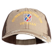 U.S. Army 48th Infantry Brigade Combat Team Embroidered Low Profile Special Cotton Mesh Cap - Khaki-Brown OSFM