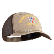 U.S. Army 48th Infantry Brigade Combat Team Embroidered Low Profile Special Cotton Mesh Cap - Khaki-Brown OSFM