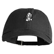 Classic 1930 Pluto Head Embroidered Pigment Dyed Cotton Cap - Black OSFM