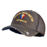 U.S. Army 50th Infantry Brigade Combat Team Embroidered Low Profile Special Cotton Mesh Cap - Brown OSFM