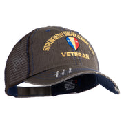 U.S. Army 50th Infantry Brigade Combat Team Embroidered Low Profile Special Cotton Mesh Cap - Brown OSFM
