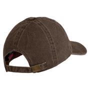 Classic 1927 Oswald Rabbit Embroidered Washed Pigment Dyed Cap - Brown OSFM