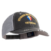 U.S. Army 50th Infantry Brigade Combat Team Embroidered Low Profile Special Cotton Mesh Cap - Black OSFM