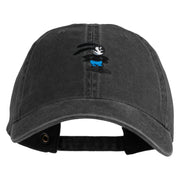 Classic 1927 Oswald Rabbit Embroidered Washed Pigment Dyed Cap - Black OSFM