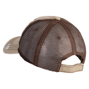 U.S. Army 53rd Infantry Brigade Embroidered Low Profile Special Cotton Mesh Cap - Brown OSFM
