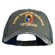 U.S. Army 53rd Infantry Brigade Embroidered Low Profile Special Cotton Mesh Cap - Green OSFM