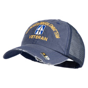 U.S. Army 76th Infantry Brigade Combat Team Embroidered Low Profile Special Cotton Mesh Cap - Navy OSFM