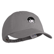 1930 Betty Cartoon Head Embroidered Pigment Dyed Wash Cap - Grey OSFM