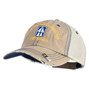 U.S. Army 76th Infantry Brigade Combat Team Embroidered Low Profile Special Cotton Mesh Cap - Khaki OSFM