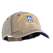 U.S. Army 76th Infantry Brigade Combat Team Embroidered Low Profile Special Cotton Mesh Cap - Khaki OSFM