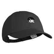 1930 Betty Cartoon Head Embroidered Pigment Dyed Wash Cap - Black OSFM