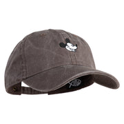 Classic 1928 Mickey Head Embroidered Pigment Dyed Cotton Cap - Brown OSFM