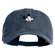 Classic 1928 Mickey Head Embroidered Pigment Dyed Cotton Cap - Navy OSFM