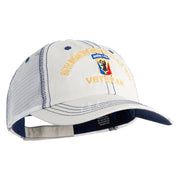 U.S. Army 86th Infantry Brigade Combat Team Embroidered Low Profile Special Cotton Mesh Cap - Putty OSFM