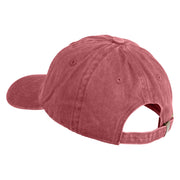 Classic 1928 Mickey Head Embroidered Pigment Dyed Cotton Cap - Wine OSFM