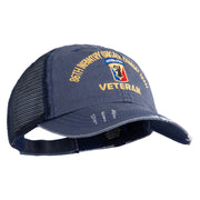 U.S. Army 86th Infantry Brigade Combat Team Embroidered Low Profile Special Cotton Mesh Cap - Navy OSFM