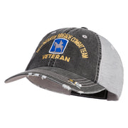 U.S. Army 116th Infantry Brigade Combat Team Embroidered Low Profile Special Cotton Mesh Cap - Black OSFM