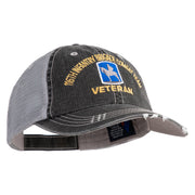 U.S. Army 116th Infantry Brigade Combat Team Embroidered Low Profile Special Cotton Mesh Cap - Black OSFM