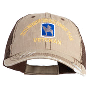 U.S. Army 116th Infantry Brigade Combat Team Embroidered Low Profile Special Cotton Mesh Cap - Khaki-Brown OSFM