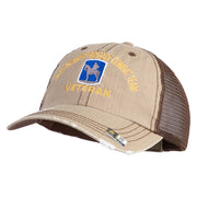 U.S. Army 116th Infantry Brigade Combat Team Embroidered Low Profile Special Cotton Mesh Cap - Khaki-Brown OSFM