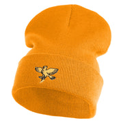 The Legendary Thunderbird Logo Embroidered 12 Inch Long Knitted Beanie - Yellow OSFM