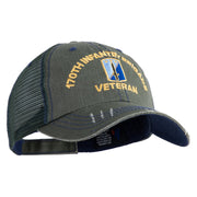 U.S. Army 170th Infantry Brigade Embroidered Low Profile Special Cotton Mesh Cap - Green OSFM
