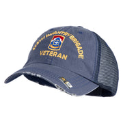 U.S. Army 174th Infantry Brigade Embroidered Low Profile Special Cotton Mesh Cap - Navy OSFM