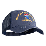 U.S. Army 174th Infantry Brigade Embroidered Low Profile Special Cotton Mesh Cap - Navy OSFM
