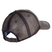 U.S. Army 196th Infantry Brigade Embroidered Low Profile Special Cotton Mesh Cap - Brown-Khaki OSFM