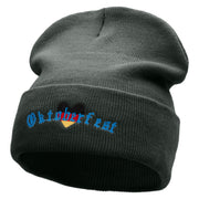 Oktoberfest Love Embroidered 12 inch Acrylic Cuffed Long Beanie