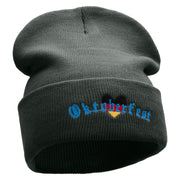 Oktoberfest Love Embroidered 12 inch Acrylic Cuffed Long Beanie