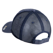 U.S. Army 196th Infantry Brigade Embroidered Low Profile Special Cotton Mesh Cap - Navy OSFM