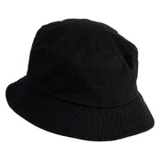Bigfoot Carrying Fish Design Embroidered Unisex Multipurpose Crushable Cotton Twill Bucket Hat - Black M