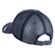U.S. Army 198th Infantry Brigade Embroidered Low Profile Special Cotton Mesh Cap - Navy OSFM