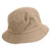Bigfoot Carrying Fish Design Embroidered Unisex Multipurpose Crushable Cotton Twill Bucket Hat - Khaki M