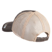 U.S. Army 198th Infantry Brigade Embroidered Low Profile Special Cotton Mesh Cap - Khaki-Brown OSFM