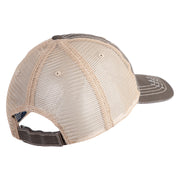 U.S. Army 198th Infantry Brigade Embroidered Low Profile Special Cotton Mesh Cap - Khaki-Brown OSFM