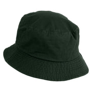 Bigfoot Carrying Fish Design Embroidered Unisex Multipurpose Crushable Cotton Twill Bucket Hat - Dark Green M